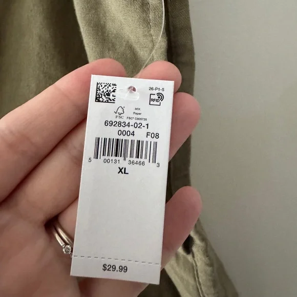 NEW!! Old Navy Linen Blend Pull On Shorts Comfort Elastic Waistband Army Green - Picture 4 of 7